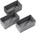 Sock Drawer Organizer 3 Pack, Fabric Drawer Organizer Clothes by Unknown