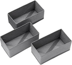 Sock Drawer Organizer 3 Pack, Fabric Drawer Organizer Clothes by Unknown