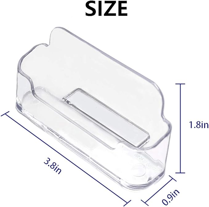 Qizpcer 8 Pack Plastic Business Card Holder - Image 4