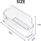 Qizpcer 8 Pack Plastic Business Card Holder - Image 4