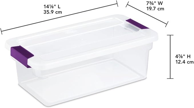 Sterilite 36-Pack ClearView Latch Box, Stackable Storage Organizer Bins - Image 3