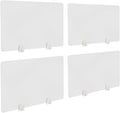 4PCS Desk Dividers Office Partitions, Privacy Desk Panel Protective, Acrylic by AngelcityCC