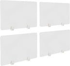 4PCS Desk Dividers Office Partitions, Privacy Desk Panel Protective, Acrylic by AngelcityCC