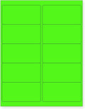 8-1/2 x 11 Neon Color High Light Fluorescent Labels by NextDayLabels
