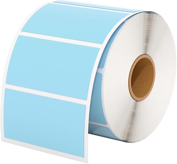 MUNBYN 2.25"x1.25" Thermal Sticker Labels, 1000 Sheets/Roll by MUNBYN