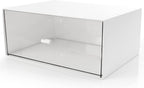Desk Drawer Organizer, Stackable Storage Drawers, Plastic White Desk Organizers by kulusion