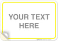 Personalized Custom Customize for Office, Delivery Yellow Sign, 10x7 Inches by SigoSigns