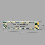 Signs ByLITA Floral Pattern Customized Nameplate | Golden Rose Personalized - Image 7