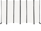 MAYOLIAH 6 Panel Folding Privacy Screen 9ft Wide, 6ft Tall Partition Room by MayoliahHome