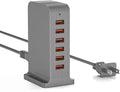 VPSUN USB Charger 6 Port 50W Multi USB Tower Charging Station by VPSUN