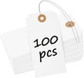 Uniclife 100 Pcs Manila Tags White Blank Shipping Tags by UnicLife