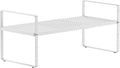 jkxoo Expandable Cabinet Countertop Shelves 16.5-27’’L, Adjustable Metal Spice by jkxoo