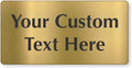 SmartSign Custom Brass Sign by SmartSign