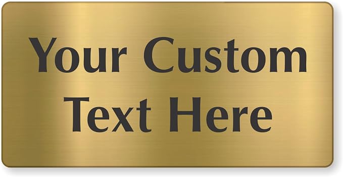 SmartSign Custom Brass Sign by SmartSign