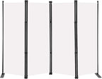 MAYOLIAH 4 Panel Room Divider Screen 6Ft Tall Foldable Privacy Dividers Indoor by MayoliahHome
