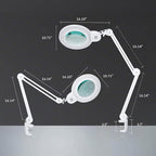 Neatfi XL Bifocal LED Magnifying Lamp, 7-Inch Acrylic Lens, 5D/20D Magnification - Image 8