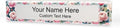 Signs ByLITA Floral Pattern Customized Nameplate | Rose Blush Personalized Full by SignsByLITA