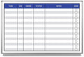 Task List Whiteboard 48" x 36" by CreativeSafetySupply