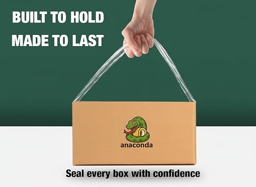 AnacondaGrip 40 Rolls Clear Packing Tape – Heavy Duty 2” Wide x 65 Yards per - Image 7
