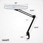 Neatfi XL 2, 200 Lumens LED Task Lamp, 4 Level Brightness, 3 Light Modes - Image 8