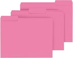 File Folder, PANDRI 120 Pack File Folder, 1/3 Cut Tab, Letter Size, Filing by PANDRI