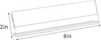 Acrylic 12 Pack Name Plates for Desks, AITEE 2x8 Clear Desk Name Plate - Image 2