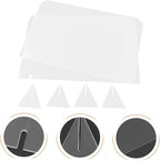 ELAYARD 5pcs Acrylic Desktop Whiteboards Clear Writing Message Boards Simple - Image 2