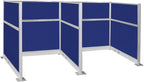 Versare Pre-Configured Hush Panel Electric Cubicle | Workstation Divider Walls by VERSARE