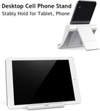 JUSDIQIR Cell Phone Stand for Desk Foldable Cell Phone Holder Desk Tablet - Image 4