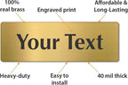 SmartSign Custom Brass Sign - Image 4