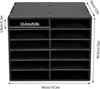 12 Slots Mail Sorters for Office, PVC Literature Organizer - Image 3