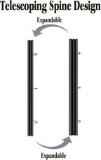 INFUN 1 INCH Telescoping 3 Ring Binder - Image 3