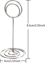 TecUnite 24 Pieces 3.35 Inch Table Number Holder Place Card Photo Holder - Image 4
