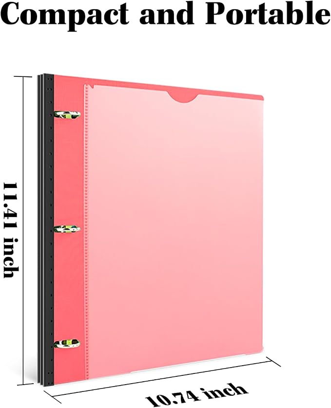 INFUN 1 Inch Telescoping 3 Ring Binder - Image 5