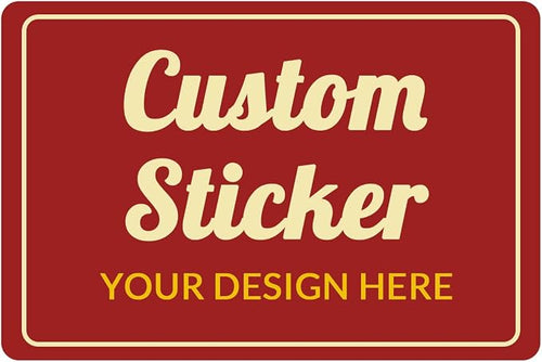 100-500 Pcs Custom Stickers Personalized Labels by Bemumley
