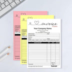 Personalized Invoice Book Custom 2 Part/3 Part Receipt Book Quote Estimate - Image 5