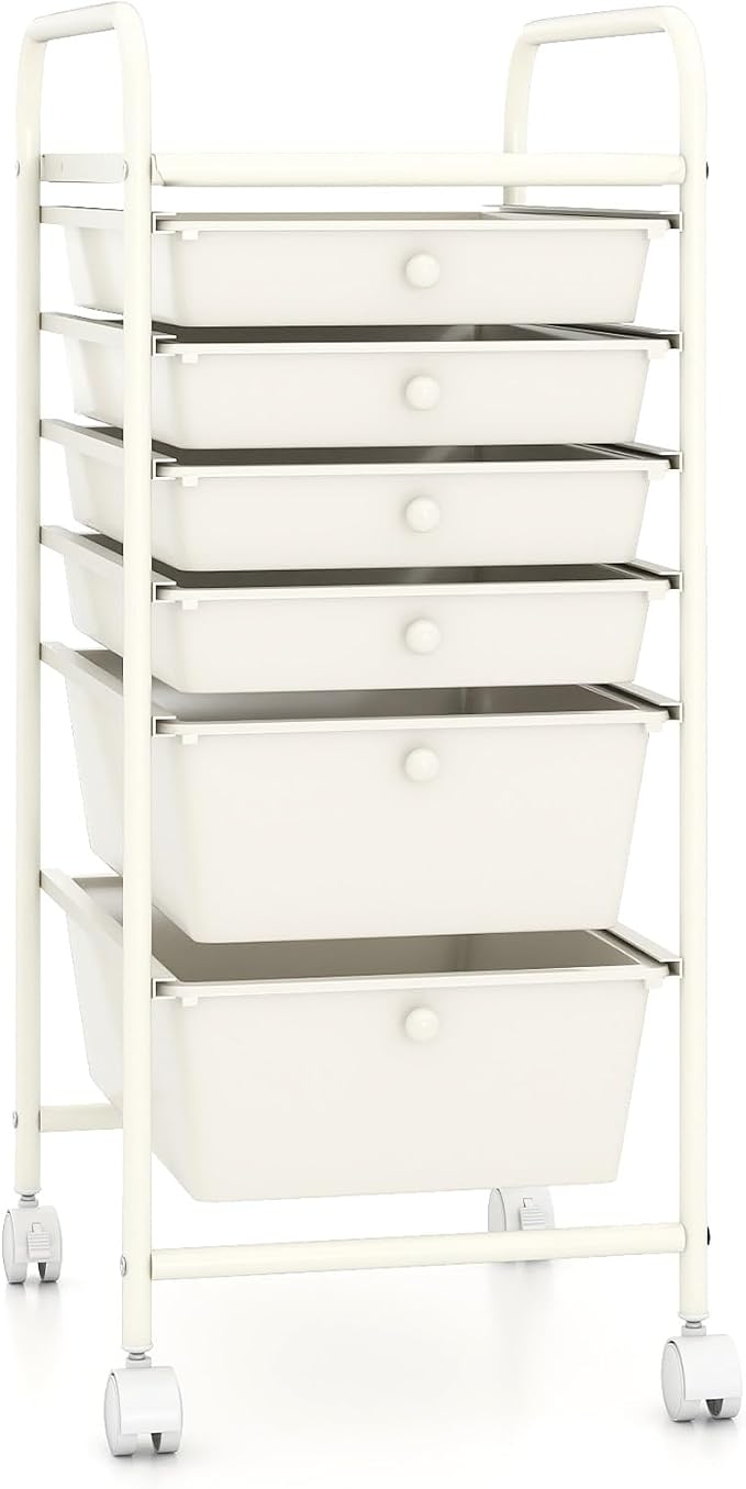 RELAX4LIFE 6-Drawer Rolling Storage Cart by RELAX4LIFE