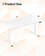 SANODESK Electric Standing Desk 71 x 32 Inches Height Adjustable Stand Up - Image 2