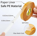 MILEQEE Double Sided Tape Heavy Duty, 0.59" x 66FT, Universal High Tack Strong - Image 2