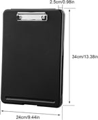 ZCZN Plastic A4 Form Storage Box Case, Clipboard Case, Bulk clipboard Set - Image 3