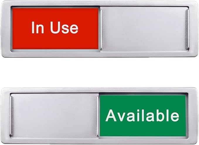 In Use or Available Sign, Magnetic Privacy Occupied Vacant Door indicator by SXKRHW