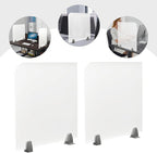 KONKENIE Acrylic Office Privacy Partition Indoor Desk Divider Guard Rectangle - Image 5
