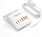 VHBW USB Charging Station, 6 Port 3USB-A and 3USB-C Charging Station by VHBW