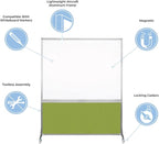 DivideWrite Mobile Whiteboard | Double Sided Dry Erase Board | Portable Office - Image 4