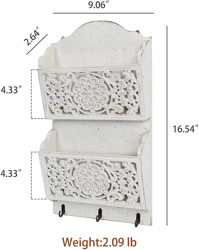 Chadechimo Rustic Key and Mail Holder - Image 2