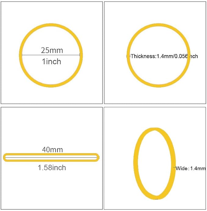 Rubber Bands Size#10 Elastic Rubber Band Multicolor 750pcs small Rubber Bands - Image 2