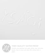 YSAGi Non-Slip Leather Desk Pad, Waterproof Laptop Computer Desk Keyboard Mat - Image 5