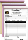 Personalized Invoice Book Custom 2 Part/3 Part Receipt Book Quote Estimate by BFHEFGSUU