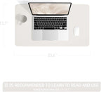 YSAGi Non-Slip Leather Desk Pad, Waterproof Laptop Computer Desk Keyboard Mat - Image 2