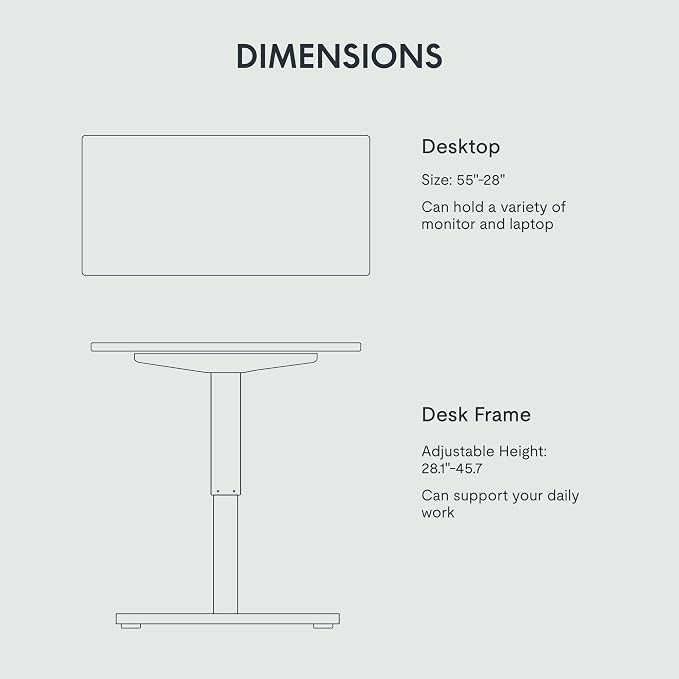 FLEXISPOT EN1 One-Piece Standing Desk - Image 6